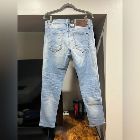 NWT G-Star Men's Light Blue Slim Jeans - Picture 2 of 4